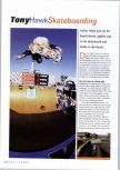 Scan of the review of Tony Hawk's Skateboarding published in the magazine N64 Gamer 28, page 1
