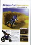 Scan of the review of Jeremy McGrath Supercross 2000 published in the magazine N64 Gamer 28, page 1
