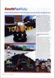 Scan of the review of South Park Rally published in the magazine N64 Gamer 28, page 1