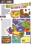 Scan of the preview of Chameleon Twist 2 published in the magazine Le Magazine Officiel Nintendo 13, page 4