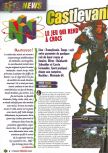 Scan of the preview of Castlevania published in the magazine Le Magazine Officiel Nintendo 13, page 3