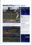 Scan of the review of Ken Griffey Jr.'s Slugfest published in the magazine N64 Gamer 17, page 1