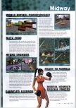 Scan of the preview of NFL Blitz 2000 published in the magazine N64 Gamer 17, page 1