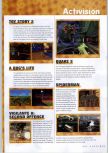 Scan of the preview of A Bug's Life published in the magazine N64 Gamer 17, page 1