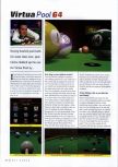 Scan du test de Virtual Pool 64 paru dans le magazine N64 Gamer 14, page 1