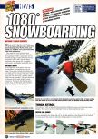 Scan de la preview de 1080 Snowboarding paru dans le magazine Nintendo Official Magazine 64, page 1