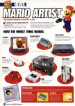 Scan of the preview of Mario Artist: Talent Studio published in the magazine Nintendo Official Magazine 64, page 1