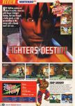 Scan du test de Fighters Destiny paru dans le magazine Nintendo Official Magazine 65, page 1