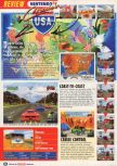 Scan of the review of Cruis'n USA published in the magazine Nintendo Official Magazine 66, page 1