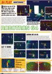 Scan of the preview of Robotron 64 published in the magazine Nintendo Official Magazine 67, page 3