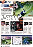 Scan of the preview of F-Zero X published in the magazine Nintendo Official Magazine 68, page 1