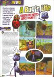 Scan de la preview de A Bug's Life paru dans le magazine Le Magazine Officiel Nintendo 14, page 1