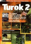 Scan of the review of Turok 2: Seeds Of Evil published in the magazine Nintendo Official Magazine 74, page 1
