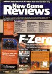 Scan of the review of F-Zero X published in the magazine Nintendo Official Magazine 75, page 1