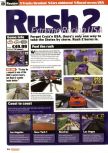 Scan of the review of Rush 2: Extreme Racing published in the magazine Nintendo Official Magazine 76, page 1