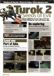 Scan of the walkthrough of Turok 2: Seeds Of Evil published in the magazine Nintendo Official Magazine 76, page 1