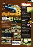 Scan of the preview of Vigilante 8 published in the magazine Nintendo Official Magazine 78, page 12