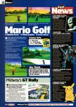 Scan of the preview of Mario Golf published in the magazine Nintendo Official Magazine 78, page 6