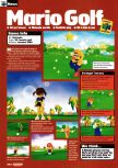 Scan of the preview of Mario Golf published in the magazine Nintendo Official Magazine 81, page 1