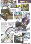 Scan of the preview of Star Wars: Episode I: Racer published in the magazine Le Magazine Officiel Nintendo 15, page 5