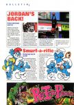 Scan of the preview of Smurfs 64 published in the magazine N64 Gamer 22, page 1