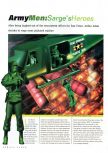 Scan of the review of Army Men: Sarge's Heroes published in the magazine N64 Gamer 22, page 1