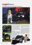Scan of the review of Lego Racers published in the magazine N64 Gamer 23, page 1