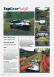 Scan of the review of Top Gear Rally 2 published in the magazine N64 Gamer 23, page 1