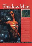Scan of the walkthrough of Shadow Man published in the magazine N64 Gamer 23, page 1