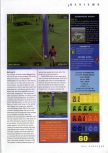 Scan of the review of Michael Owen's World League Soccer 2000 published in the magazine N64 Gamer 26, page 2