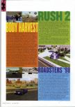 Scan of the preview of Roadsters published in the magazine N64 Gamer 06, page 1