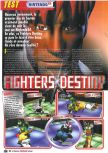 Scan du test de Fighters Destiny paru dans le magazine Le Magazine Officiel Nintendo 04, page 1
