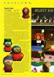 Scan of the preview of South Park published in the magazine N64 Gamer 10, page 1