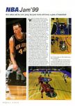 Scan of the review of NBA Jam '99 published in the magazine N64 Gamer 10, page 1