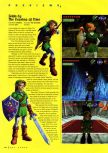 Scan of the preview of The Legend Of Zelda: Ocarina Of Time published in the magazine N64 Gamer 11, page 16