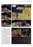 Scan of the review of NBA Live 99 published in the magazine N64 Gamer 11, page 2