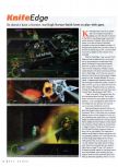 Scan of the review of Knife Edge published in the magazine N64 Gamer 11, page 1