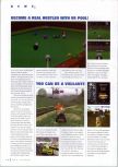 Scan of the preview of Vigilante 8 published in the magazine N64 Gamer 13, page 1