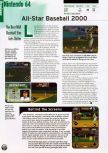 Scan of the preview of All-Star Baseball 2000 published in the magazine Electronic Gaming Monthly 117, page 1