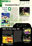 Scan of the preview of NBA Pro 99 published in the magazine Electronic Gaming Monthly 115, page 1