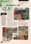 Scan of the preview of Airboarder 64 published in the magazine Electronic Gaming Monthly 116, page 1