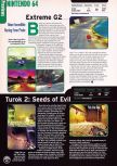 Scan of the preview of Extreme-G 2 published in the magazine Electronic Gaming Monthly 109, page 1