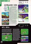 Scan of the preview of NFL Blitz published in the magazine Electronic Gaming Monthly 109, page 1