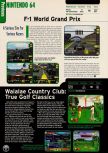 Scan of the preview of F-1 World Grand Prix published in the magazine Electronic Gaming Monthly 110, page 1