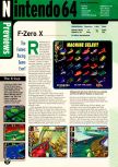 Scan de la preview de F-Zero X paru dans le magazine Electronic Gaming Monthly 111, page 1