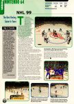 Scan of the preview of NHL '99 published in the magazine Electronic Gaming Monthly 111, page 8