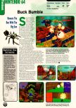 Scan de la preview de Buck Bumble paru dans le magazine Electronic Gaming Monthly 111, page 1