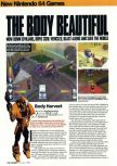 Scan of the review of Body Harvest published in the magazine Arcade 01, page 1
