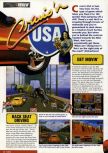 Scan of the review of Cruis'n USA published in the magazine Nintendo Magazine System 50, page 1