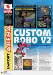 Scan du test de Custom Robo V2 paru dans le magazine N64 54, page 1